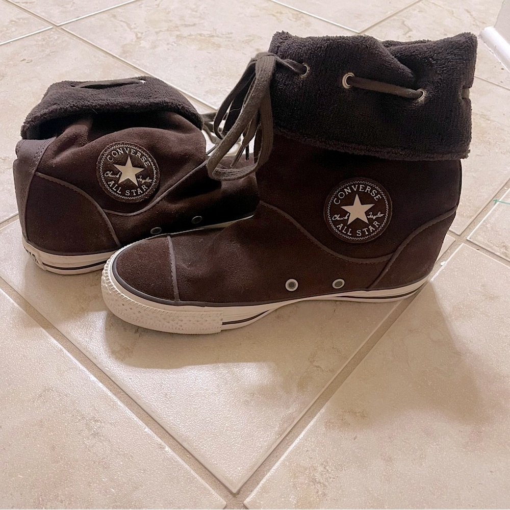 Converse All Star Andover Suede Fold Down
Ankle Boots Sneaker Brown Size 6